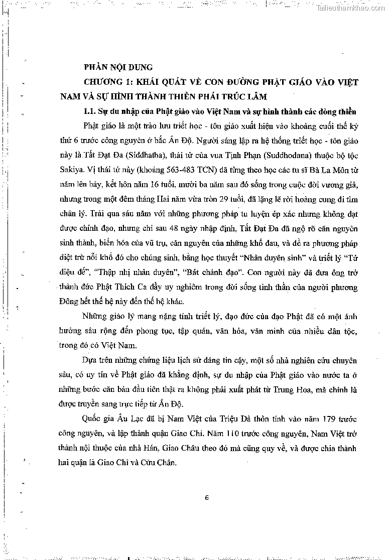 Khoa luan tot nghiep gia tri lich su van hoa cua mot so ngoi chua thuoc thien phai truc lam trang 10