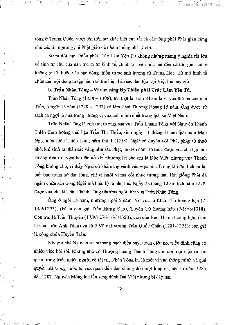 Khoa luan tot nghiep gia tri lich su van hoa cua mot so ngoi chua thuoc thien phai truc lam trang 16