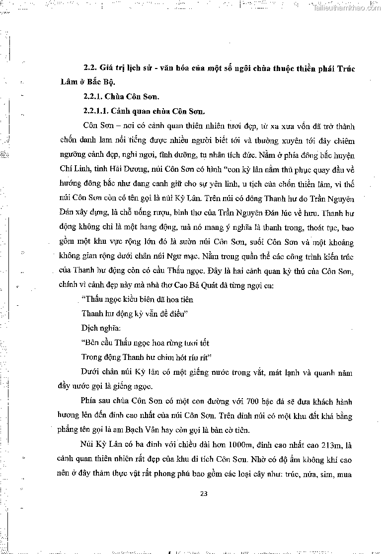 Khoa luan tot nghiep gia tri lich su van hoa cua mot so ngoi chua thuoc thien phai truc lam trang 27