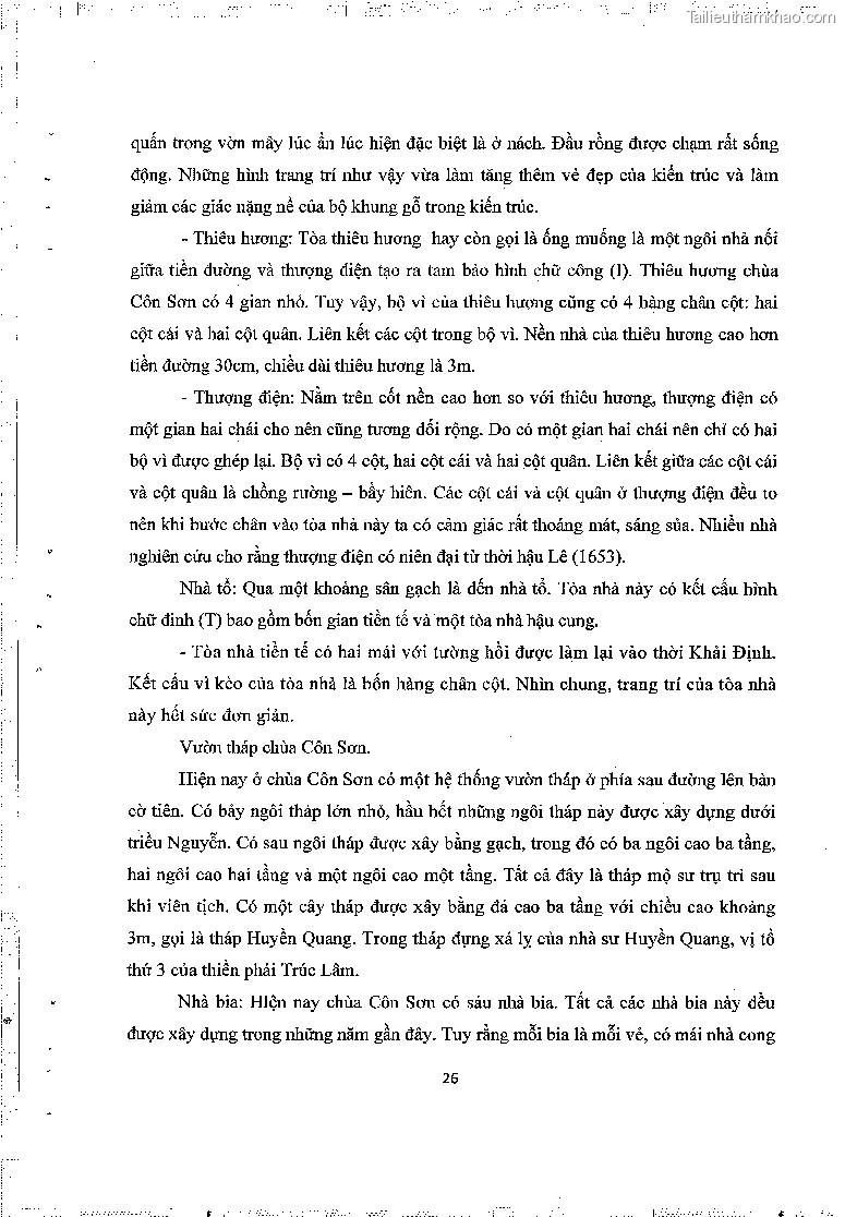 Khoa luan tot nghiep gia tri lich su van hoa cua mot so ngoi chua thuoc thien phai truc lam trang 30