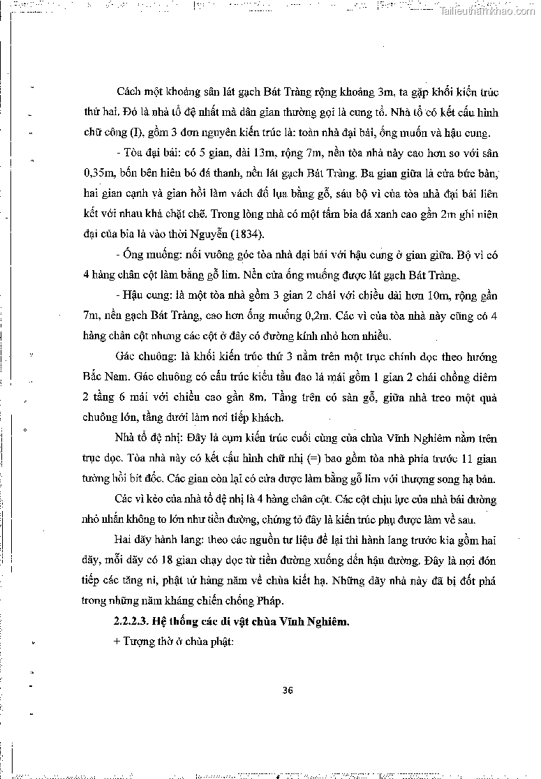 Khoa luan tot nghiep gia tri lich su van hoa cua mot so ngoi chua thuoc thien phai truc lam trang 40