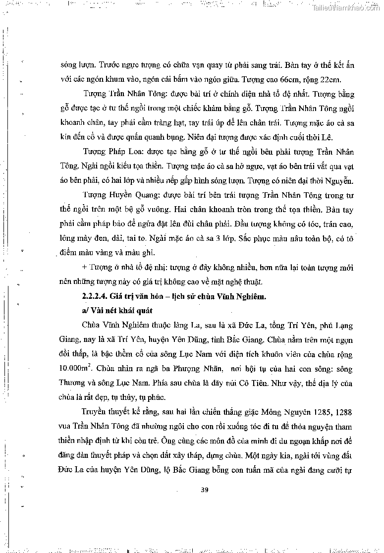 Khoa luan tot nghiep gia tri lich su van hoa cua mot so ngoi chua thuoc thien phai truc lam trang 43