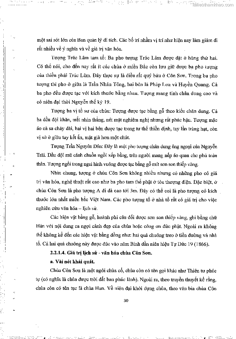 Khoa luan tot nghiep gia tri lich su van hoa cua mot so ngoi chua thuoc thien phai truc lam trang 34