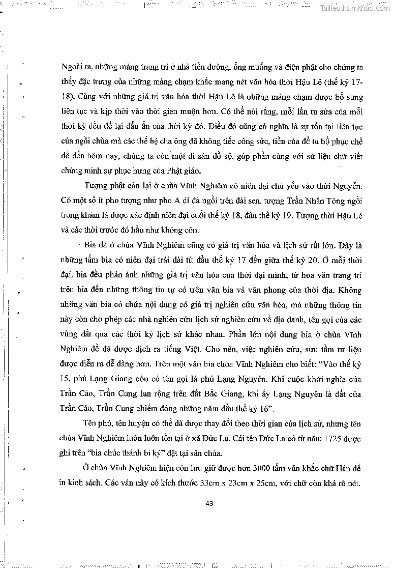 Khoa luan tot nghiep gia tri lich su van hoa cua mot so ngoi chua thuoc thien phai truc lam trang 47