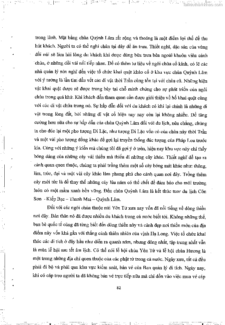 Khoa luan tot nghiep gia tri lich su van hoa cua mot so ngoi chua thuoc thien phai truc lam trang 86