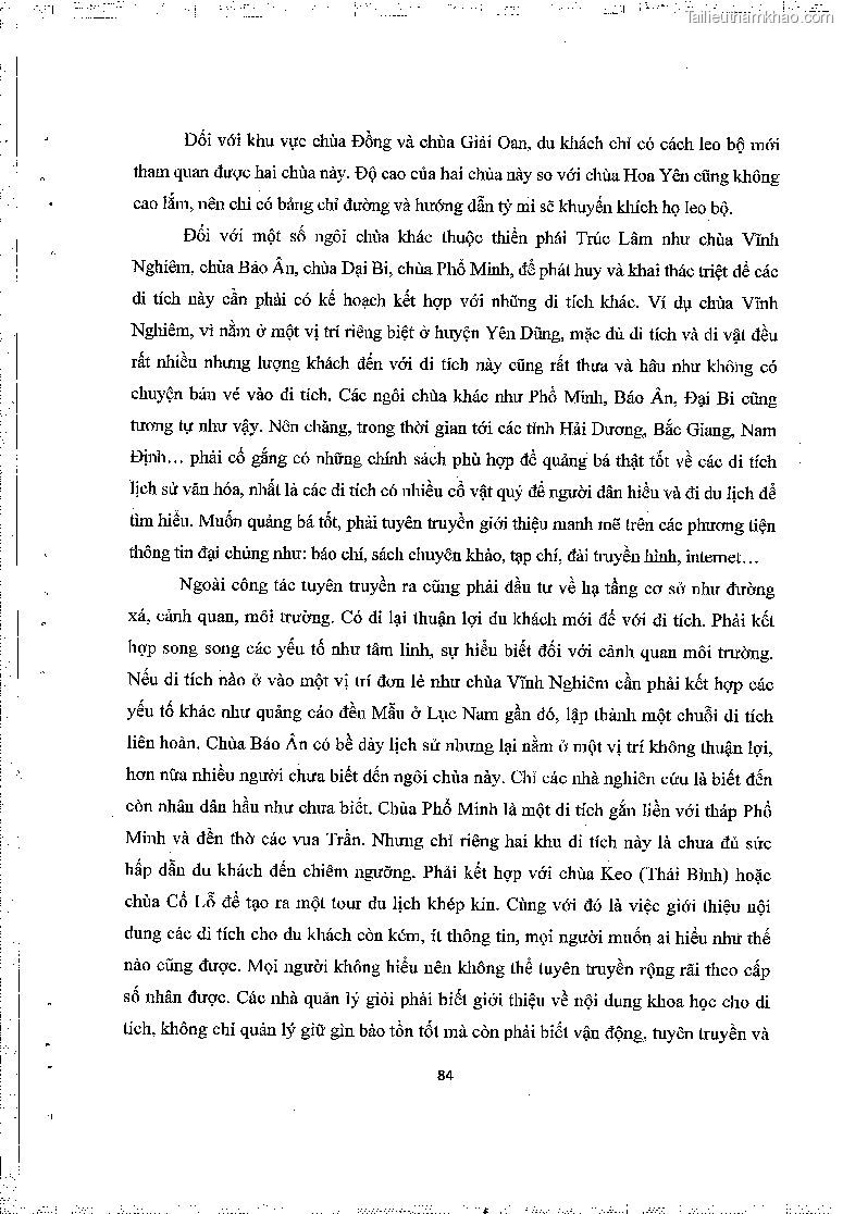 Khoa luan tot nghiep gia tri lich su van hoa cua mot so ngoi chua thuoc thien phai truc lam trang 88