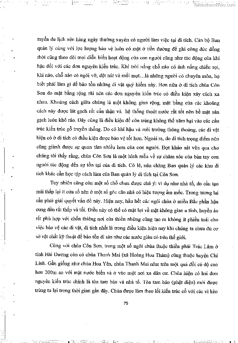 Khoa luan tot nghiep gia tri lich su van hoa cua mot so ngoi chua thuoc thien phai truc lam trang 79