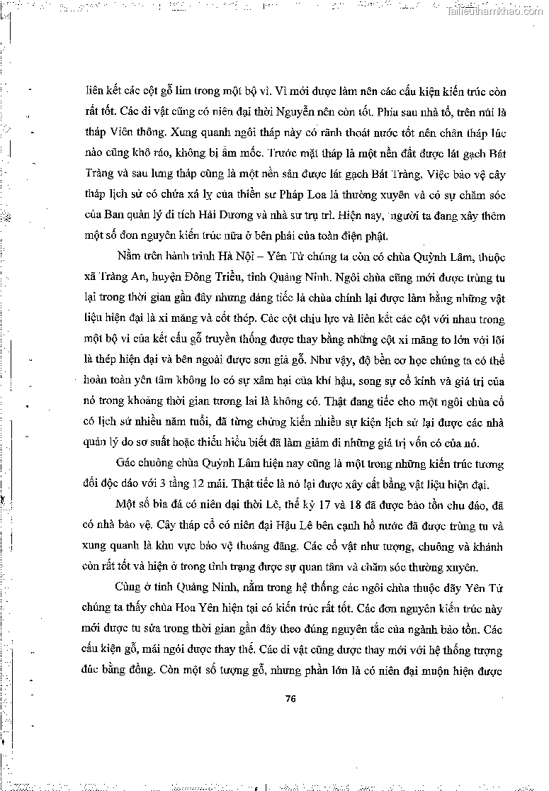 Khoa luan tot nghiep gia tri lich su van hoa cua mot so ngoi chua thuoc thien phai truc lam trang 80