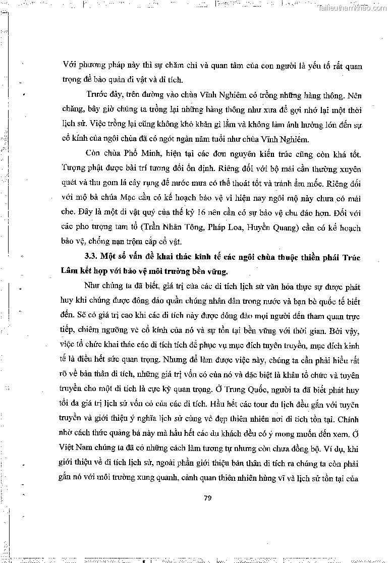 Khoa luan tot nghiep gia tri lich su van hoa cua mot so ngoi chua thuoc thien phai truc lam trang 83