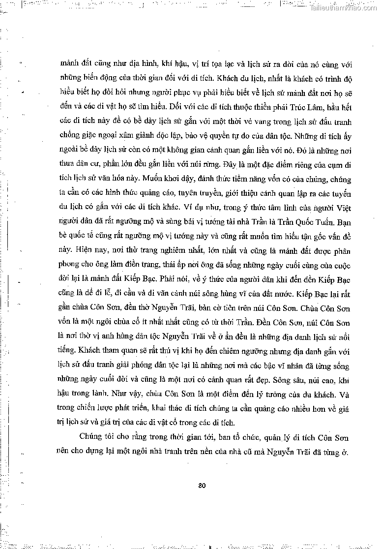 Khoa luan tot nghiep gia tri lich su van hoa cua mot so ngoi chua thuoc thien phai truc lam trang 84