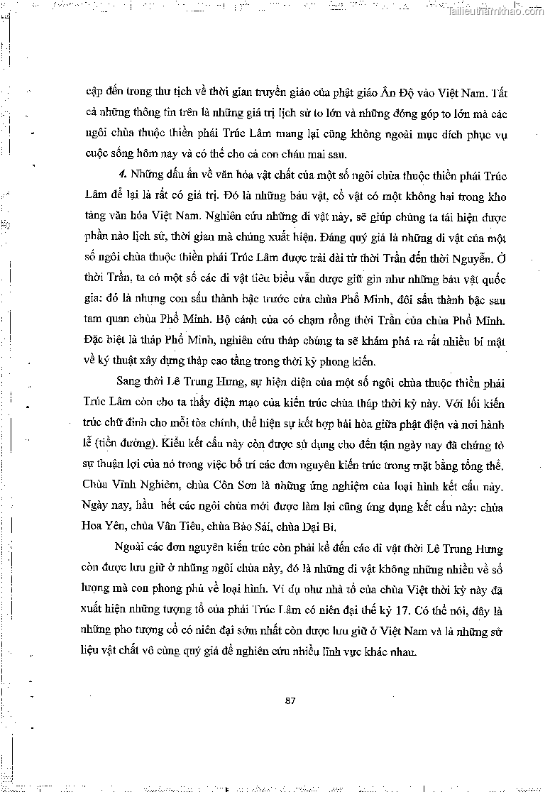 Khoa luan tot nghiep gia tri lich su van hoa cua mot so ngoi chua thuoc thien phai truc lam trang 91
