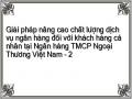 Giải pháp nâng cao chất lượng dịch vụ ngân hàng đối với khách hàng cá nhân tại Ngân hàng TMCP Ngoại Thương Việt Nam - 2
