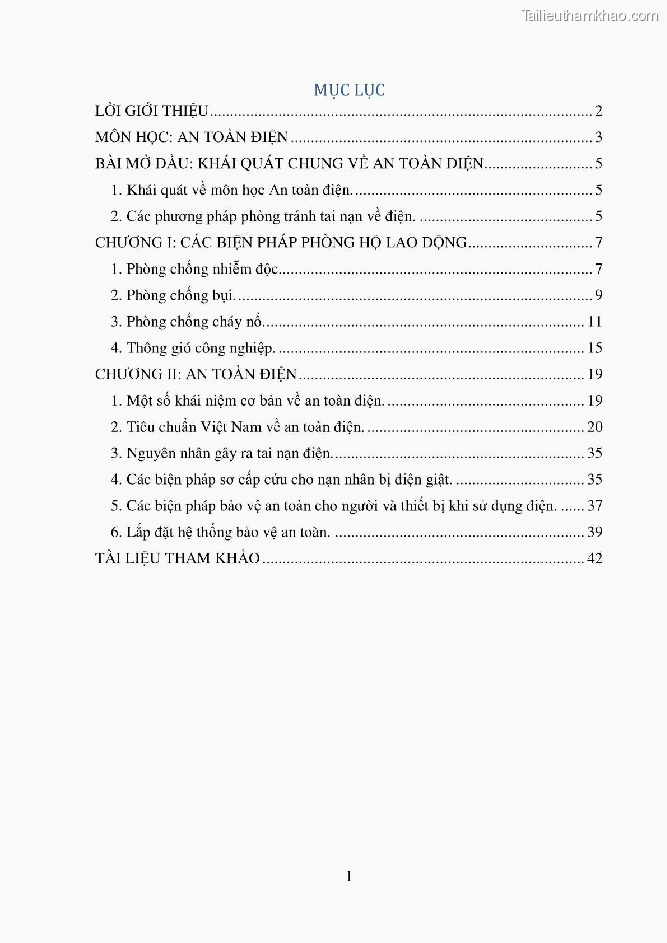 Giao trinh an toan dien nghe dien cong nghiep trinh do trung cap cd gtvt trung uong i trang 3