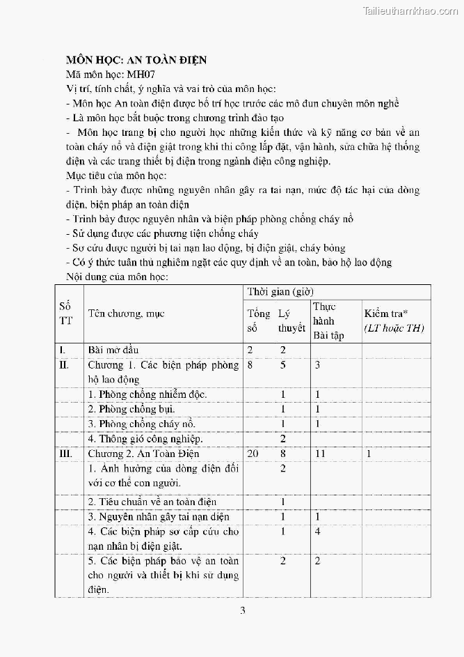 Giao trinh an toan dien nghe dien cong nghiep trinh do trung cap cd gtvt trung uong i trang 5