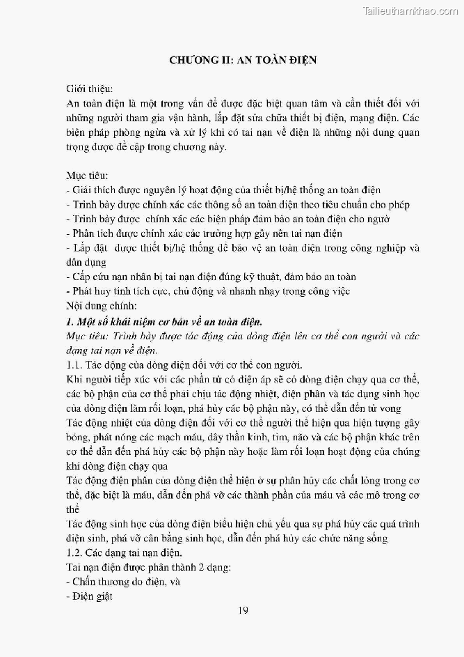 Giao trinh an toan dien nghe dien cong nghiep trinh do trung cap cd gtvt trung uong i trang 21