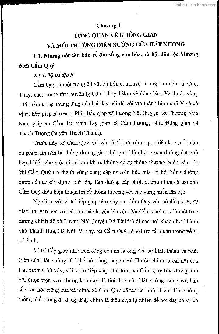 Khoa luan tot nghiep hat xuong trong doi song van hoa tin nguong cua nguoi muong huyen cam thuy thanh hoa nghien cuu truong hop xa cam quy trang 11