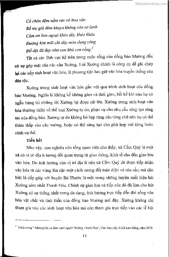 Khoa luan tot nghiep hat xuong trong doi song van hoa tin nguong cua nguoi muong huyen cam thuy thanh hoa nghien cuu truong hop xa cam quy trang 17