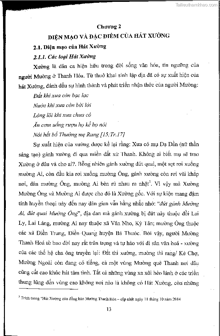 Khoa luan tot nghiep hat xuong trong doi song van hoa tin nguong cua nguoi muong huyen cam thuy thanh hoa nghien cuu truong hop xa cam quy trang 19