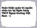 Hoàn thiện quản trị nguồn nhân lực tại Ngân hàng TMCP Ngoại thương Việt Nam
