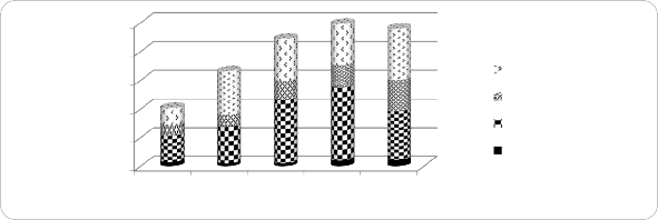 1000 800 600 400 200 0 N ăm 2008 2009 2010 2011 2012 4 BL khác 3 Bảo lãnh thanh toán 2 5