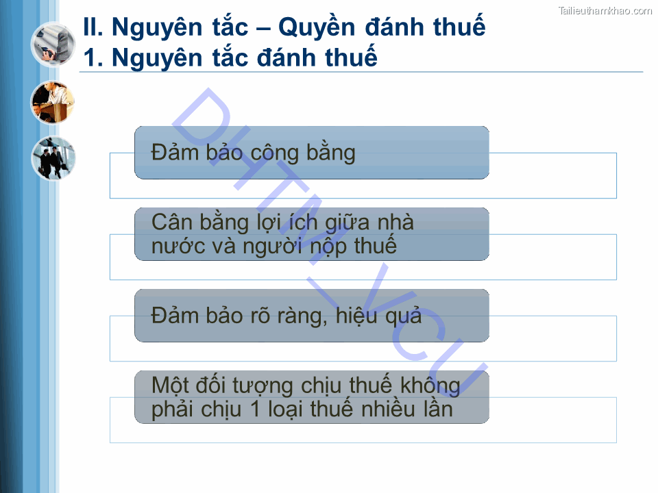 Dhtm Vcu Ii Nguyên Tắc – Quyền Đánh Thuế 1 Nguyên Tắc Đánh Thuế