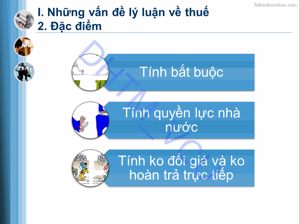 I Những Vấn Đề Lý Luận Về Thuế Tính Bắt Buộc Tính Quyền Lực