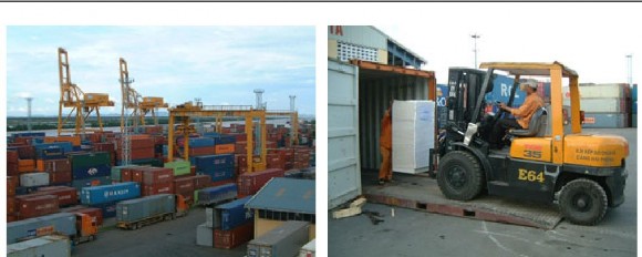 Xếp dỡ hàng Container Rút hàng trong Container Xếp dỡ hàng hoá Lưu giữ hàng hoá 1