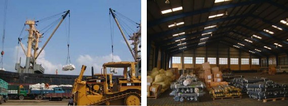 Xếp dỡ hàng hoá Lưu giữ hàng hoá trong kho CFS Xếp dỡ lưu huỳnh Lai dắt hỗ 2