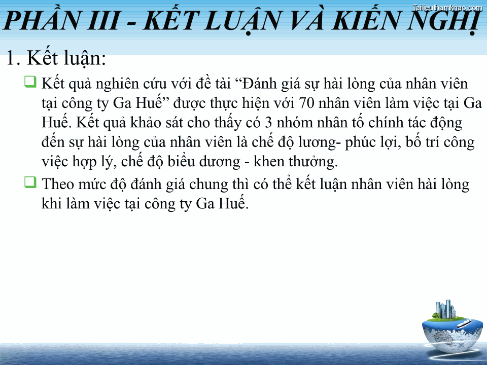 Phần Iii Kết Luận Và Kiến Nghị 1 Kết Luận Kết Quả Nghiên