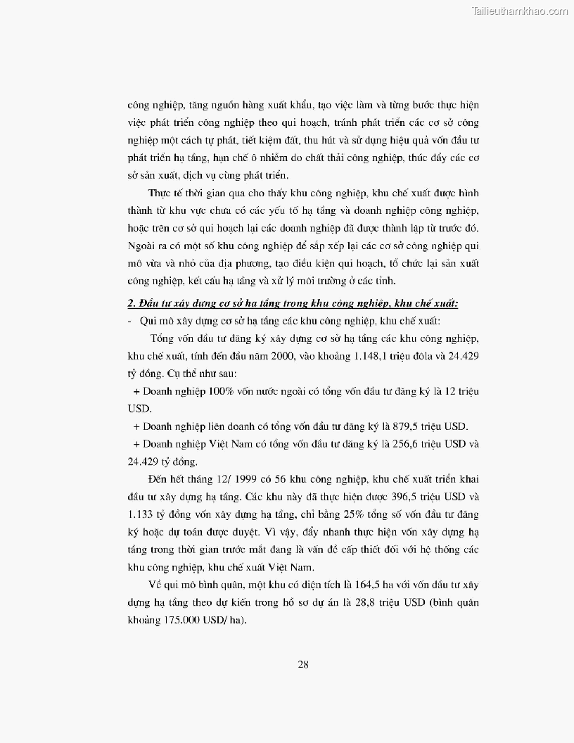 Khoa luan tot nghiep dau tu truc tiep nuoc ngoai vao khu cong nghiep khu che xuat thuc trang va giai phap trang 28