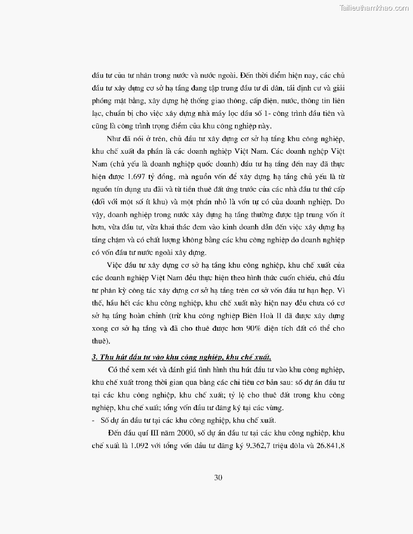 Khoa luan tot nghiep dau tu truc tiep nuoc ngoai vao khu cong nghiep khu che xuat thuc trang va giai phap trang 30
