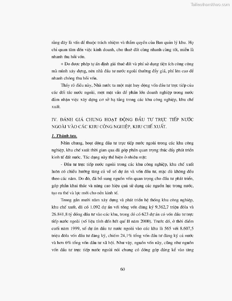 Khoa luan tot nghiep dau tu truc tiep nuoc ngoai vao khu cong nghiep khu che xuat thuc trang va giai phap trang 60