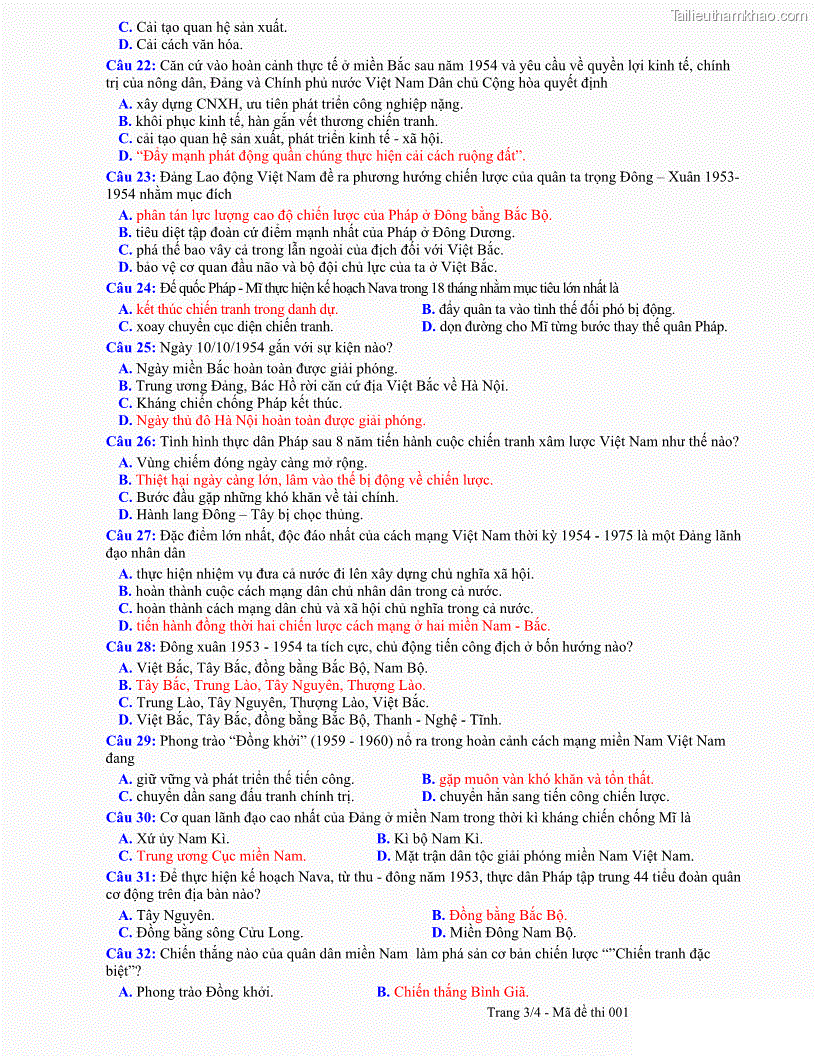 C Cải Tạo Quan Hệ Sản Xuất D Cải Cách Văn Hóa Câu 22 Căn Cứ Vào