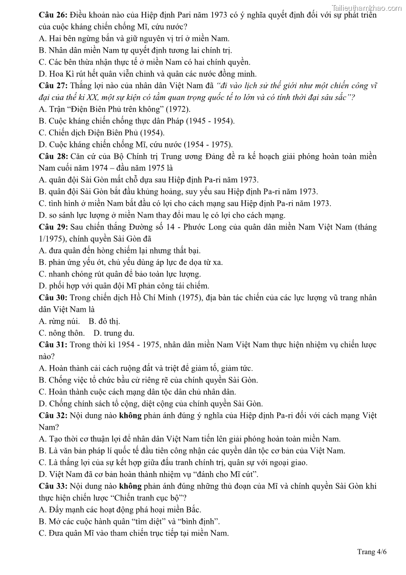 De thi giua hoc ki 2 mon lich su lop 12 nam 2020 2021 co dap an truong thpt nguyen hue trang 4