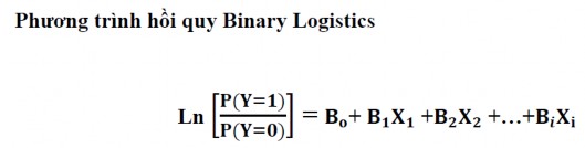 Trong đó Y là biến phụ thuộc là khả năng xảy ra rủi ro của hồ sơ vay phát 1