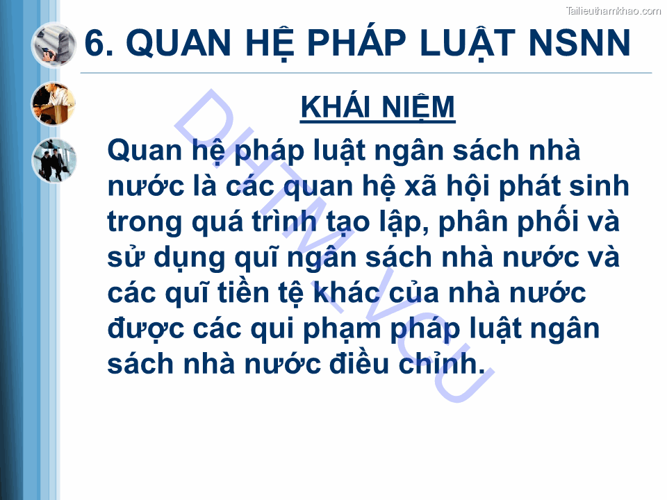 Dhtm Vcu 6 Quan Hệ Pháp Luật Nsnn Khái Niệm Quan Hệ Pháp Luật Ngân