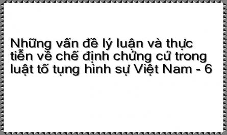 Chứng Cứ Trong Pháp Luật Tố Tụng Hình Sự Việt Nam Từ Khi Cách Mạng Tháng Tám Năm 1945 Thành