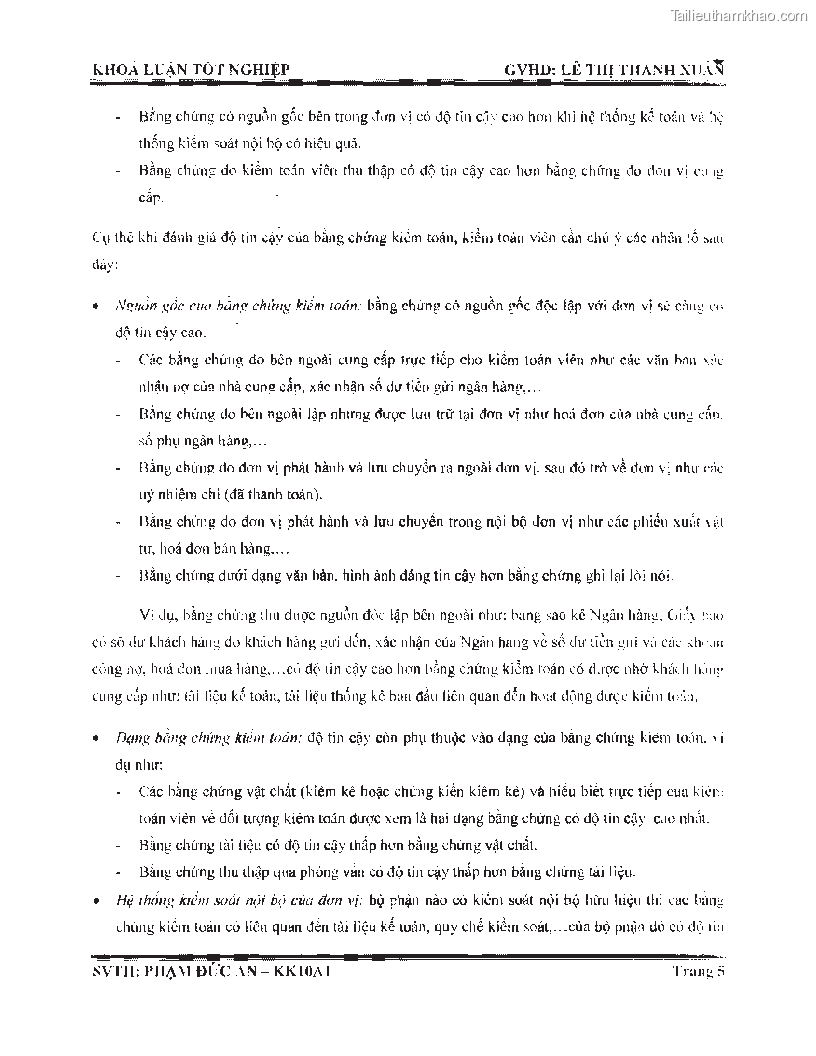 Khoa luan tot nghiep phuong phap thu thap bang chung kiem toan tai cong ty trach nhiem huu han tu van rong viet trang 11