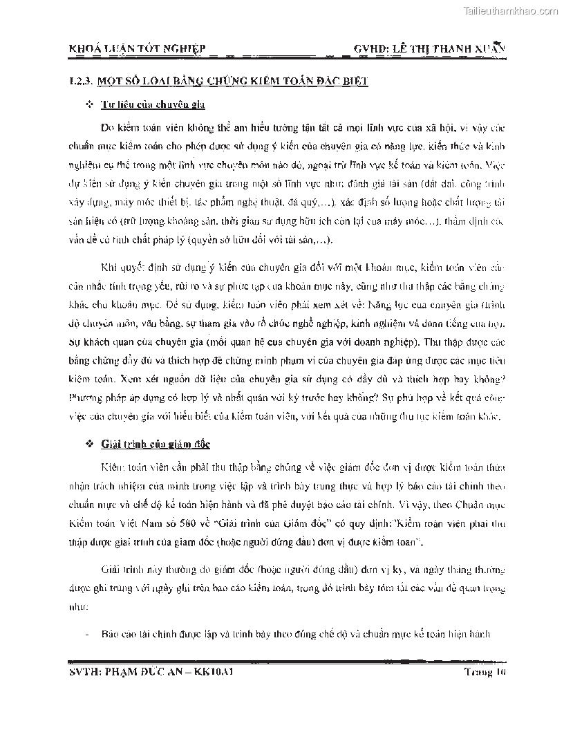 Khoa luan tot nghiep phuong phap thu thap bang chung kiem toan tai cong ty trach nhiem huu han tu van rong viet trang 16