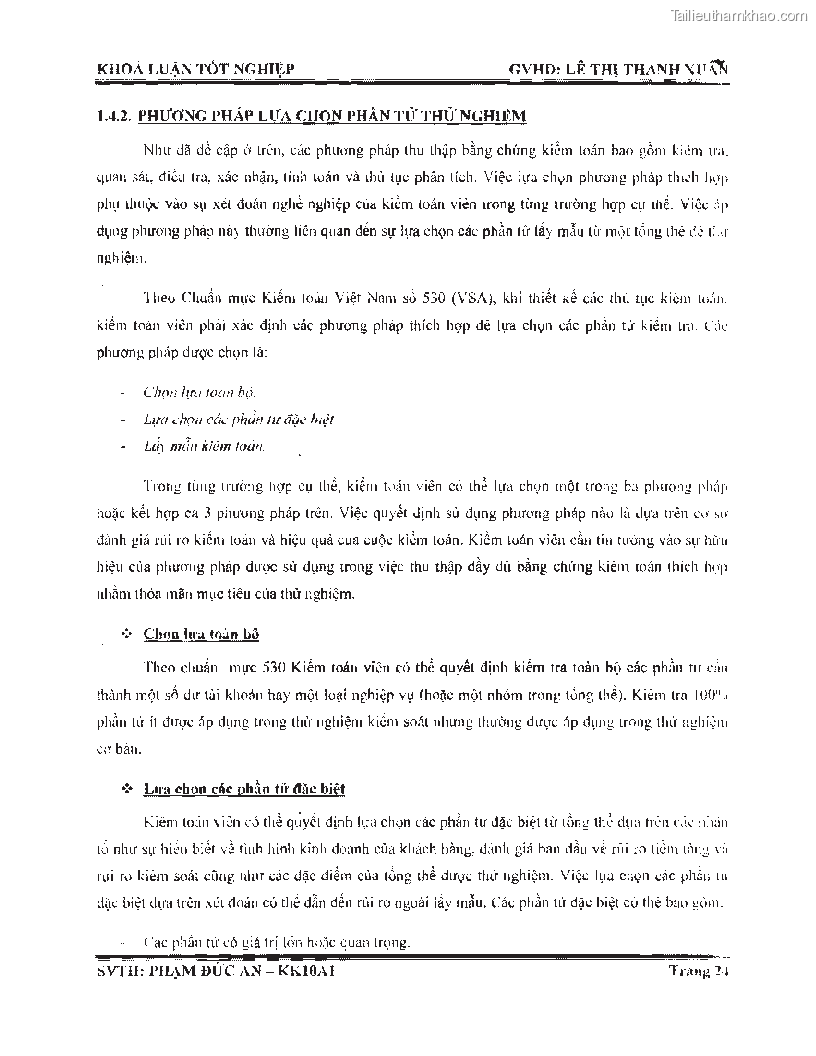 Khoa luan tot nghiep phuong phap thu thap bang chung kiem toan tai cong ty trach nhiem huu han tu van rong viet trang 30