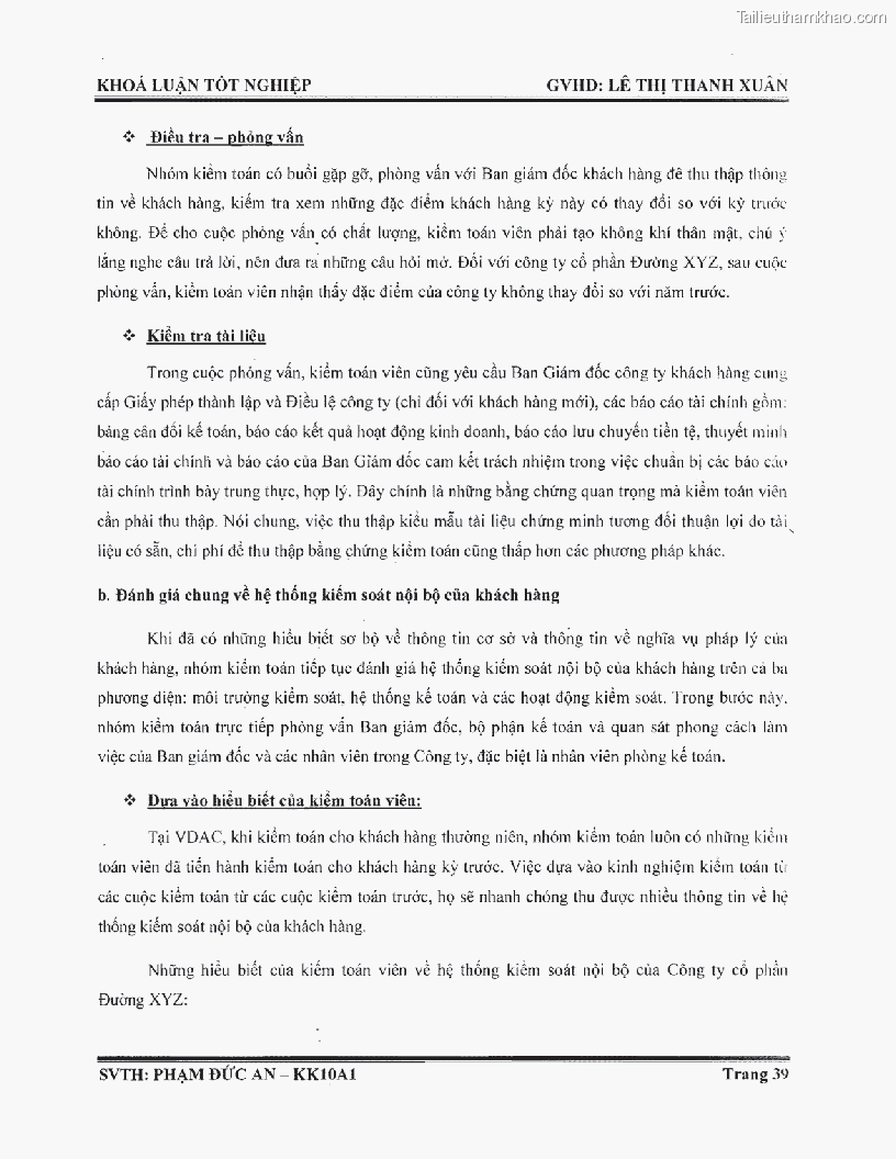Khoa luan tot nghiep phuong phap thu thap bang chung kiem toan tai cong ty trach nhiem huu han tu van rong viet trang 45