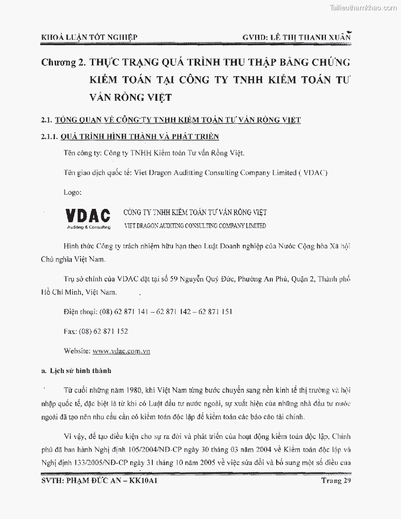 Khoa luan tot nghiep phuong phap thu thap bang chung kiem toan tai cong ty trach nhiem huu han tu van rong viet trang 35