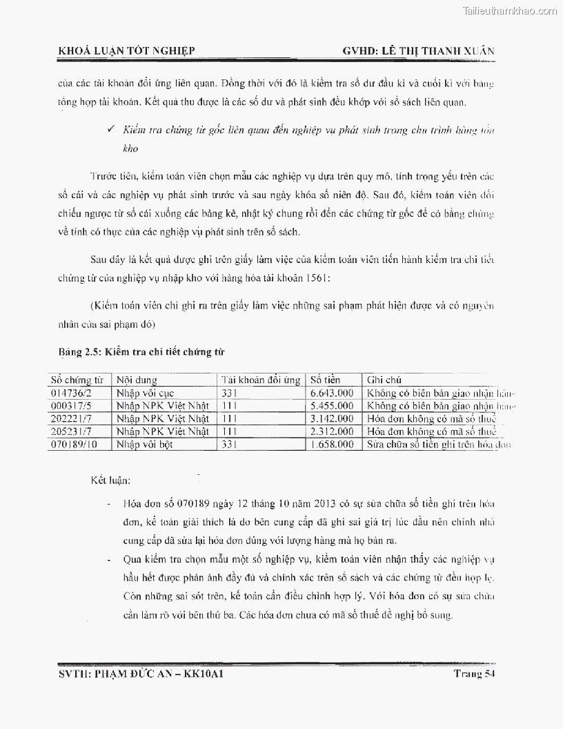 Khoa luan tot nghiep phuong phap thu thap bang chung kiem toan tai cong ty trach nhiem huu han tu van rong viet trang 60