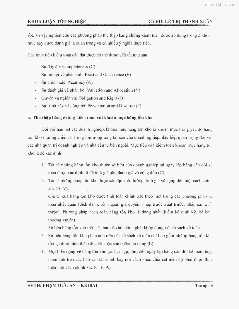 Khoa luan tot nghiep phuong phap thu thap bang chung kiem toan tai cong ty trach nhiem huu han tu van rong viet trang 51