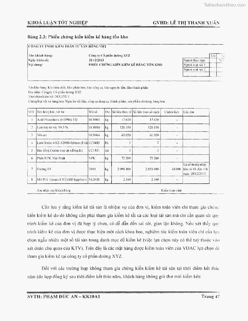 Khoa luan tot nghiep phuong phap thu thap bang chung kiem toan tai cong ty trach nhiem huu han tu van rong viet trang 53