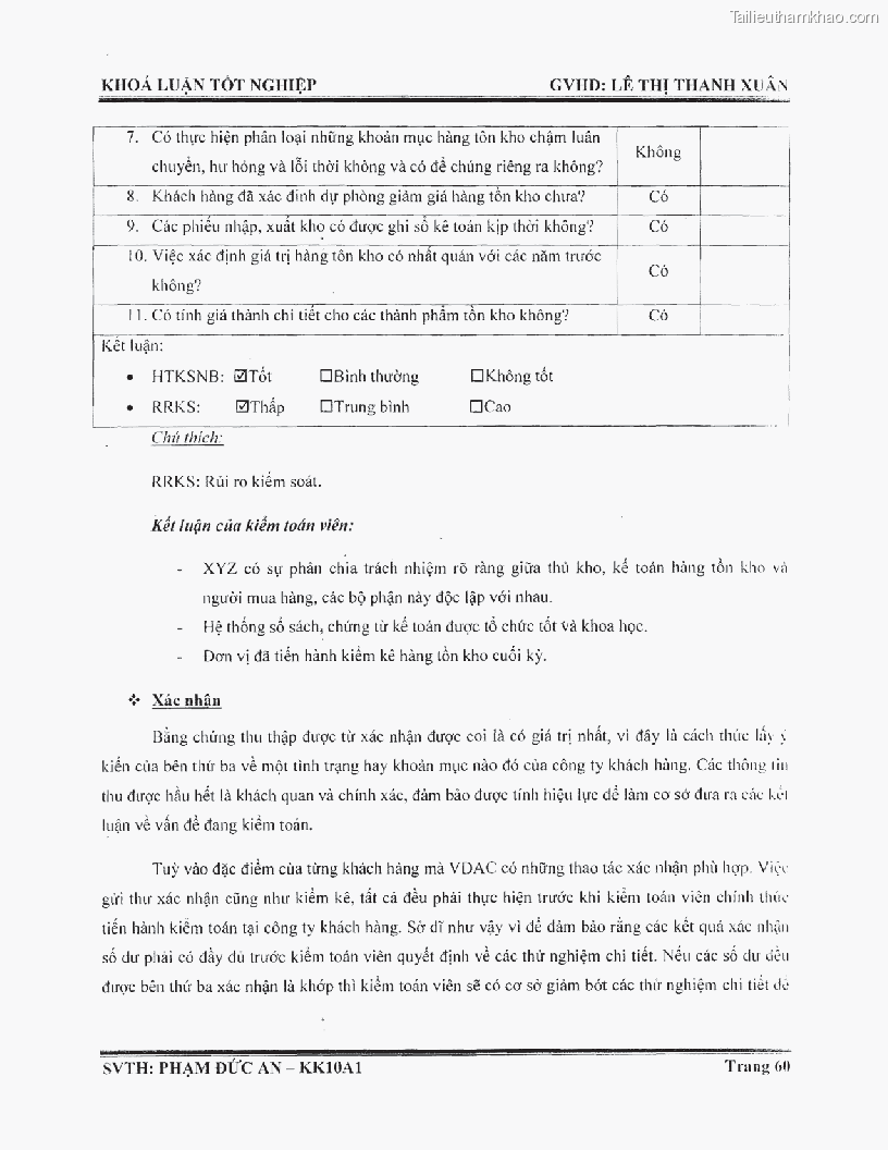 Khoa luan tot nghiep phuong phap thu thap bang chung kiem toan tai cong ty trach nhiem huu han tu van rong viet trang 66