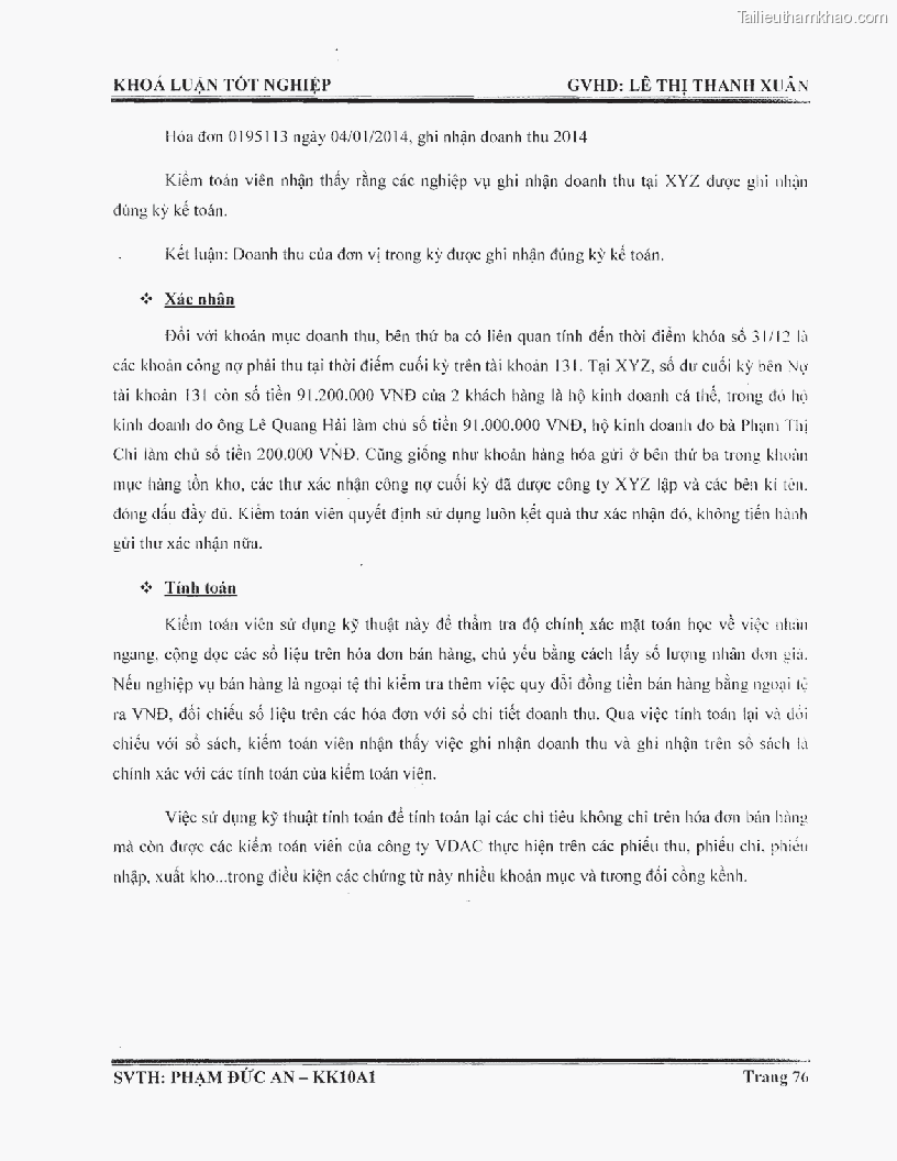 Khoa luan tot nghiep phuong phap thu thap bang chung kiem toan tai cong ty trach nhiem huu han tu van rong viet trang 82