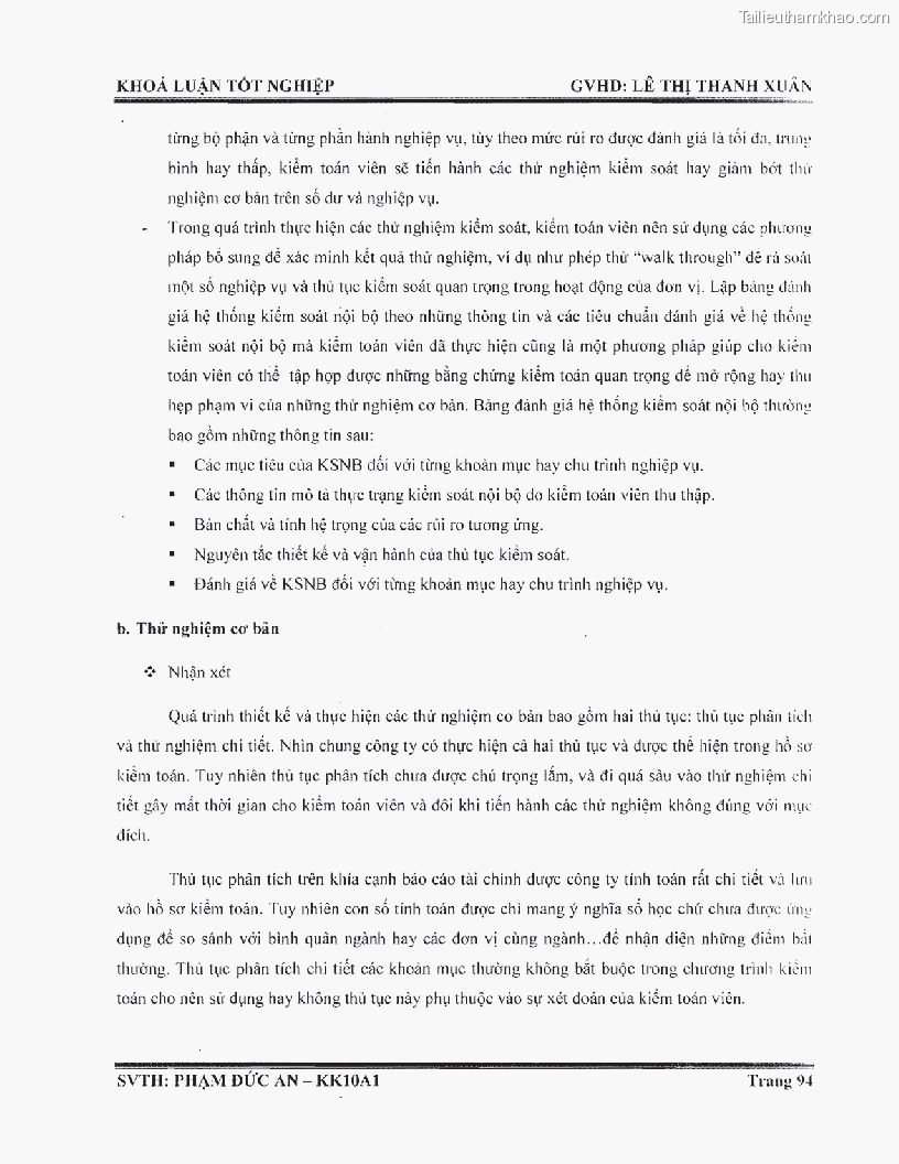 Khoa luan tot nghiep phuong phap thu thap bang chung kiem toan tai cong ty trach nhiem huu han tu van rong viet trang 100