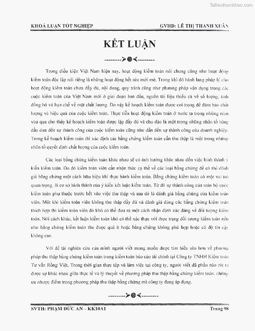 Khoa luan tot nghiep phuong phap thu thap bang chung kiem toan tai cong ty trach nhiem huu han tu van rong viet trang 104