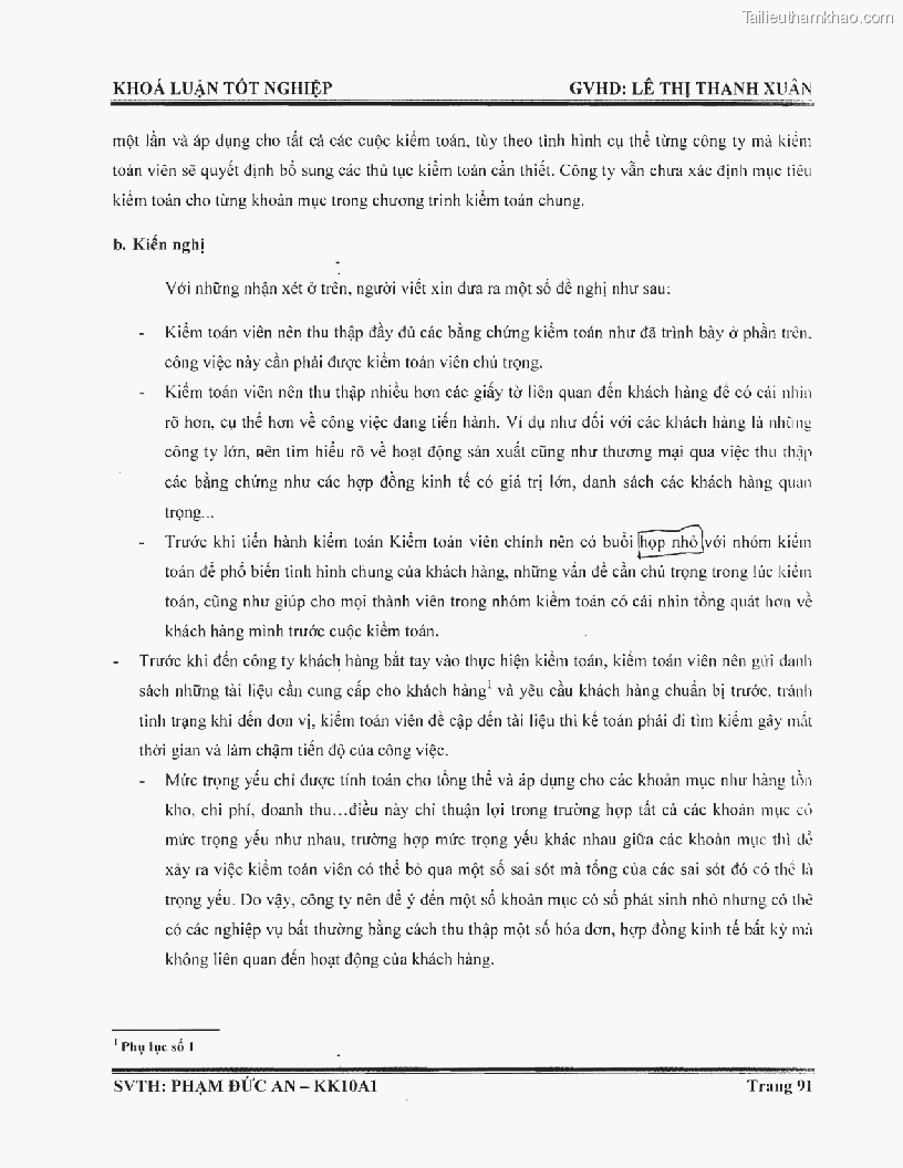 Khoa luan tot nghiep phuong phap thu thap bang chung kiem toan tai cong ty trach nhiem huu han tu van rong viet trang 97
